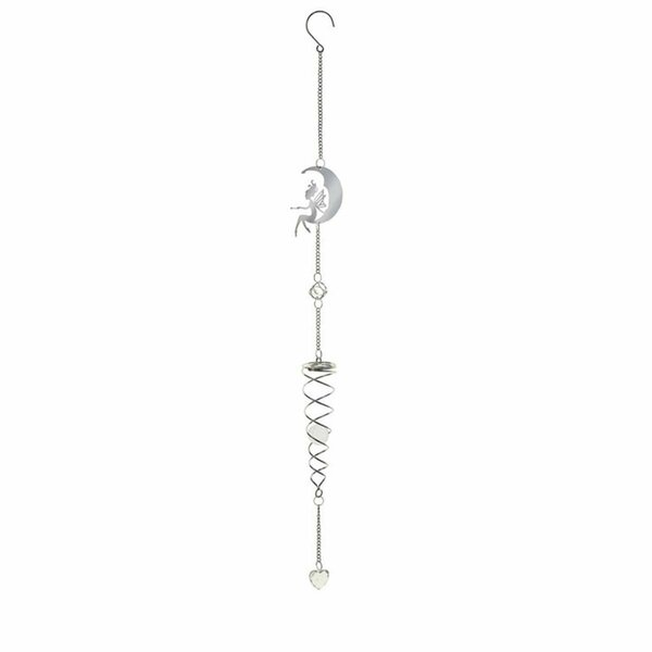 Truco 31.5 in. Fairy Moon Wind Spiral, Silver TR3317159